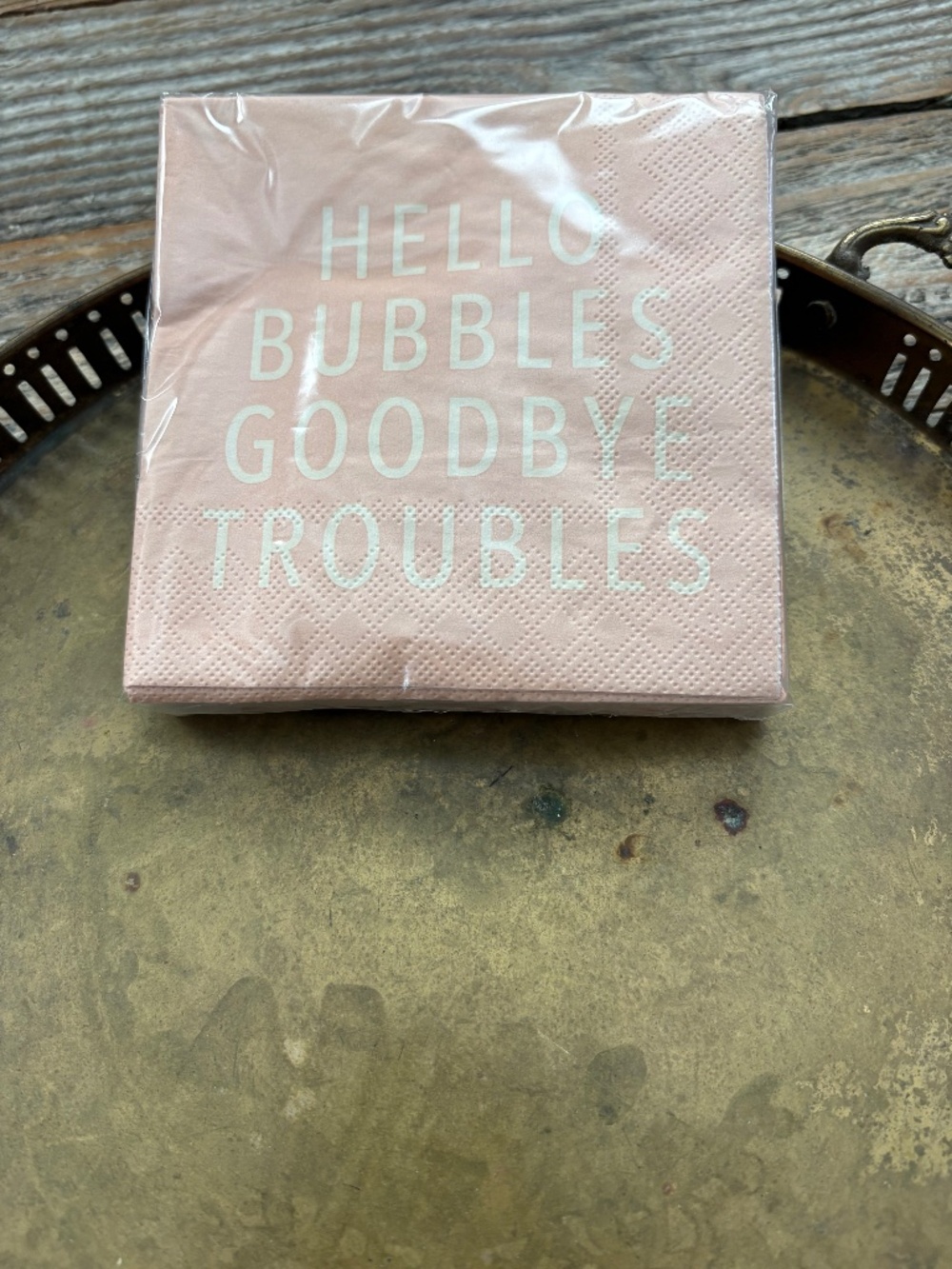 Hello Bubbles Cocktail Napkins